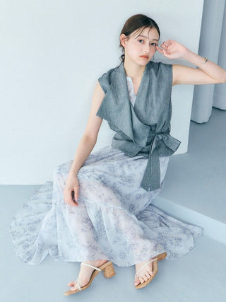 Washable Sleeveless Tiered Dress