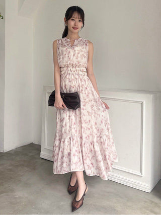 Washable Sleeveless Tiered Dress
