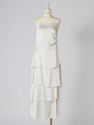 Satin Tiered Cami Dress