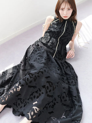 Lace Ruched Dress
