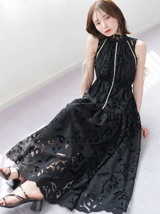 Lace Ruched Dress