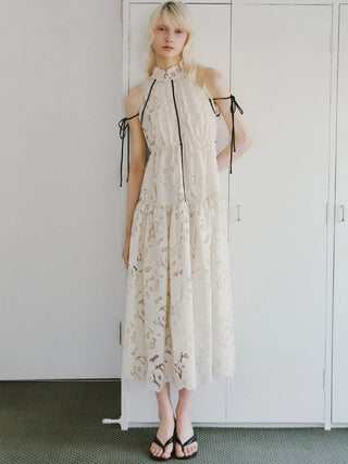 Lace Ruched Dress