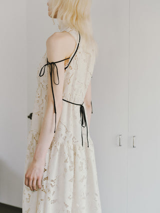 Lace Ruched Dress