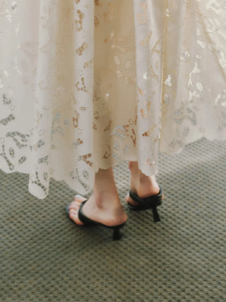 Lace Ruched Dress