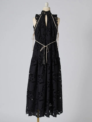 Lace Ruched Dress