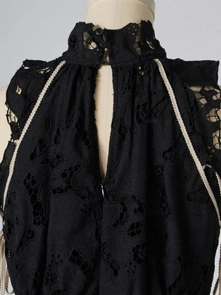 Lace Ruched Dress