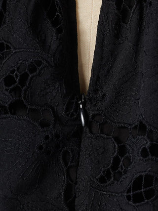 Lace Ruched Dress
