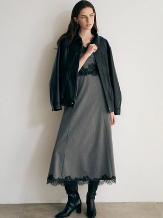 Lace-Trimmed Dress