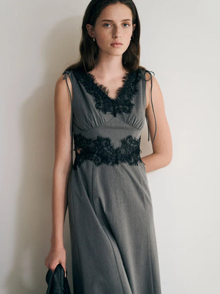 Lace-Trimmed Dress