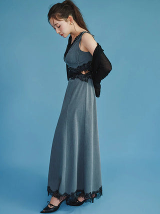 Lace-Trimmed Dress