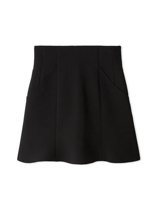 Hem Flared Ska Shorts in Black, Premium Fashionable Women's Skirts & Skorts at SNIDEL USA