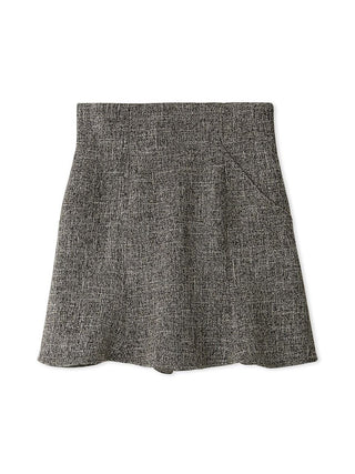 Hem Flared Ska Shorts in Mix, Premium Fashionable Women's Skirts & Skorts at SNIDEL USA