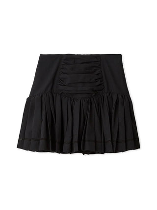 Cotton-like Frill Short Skirt