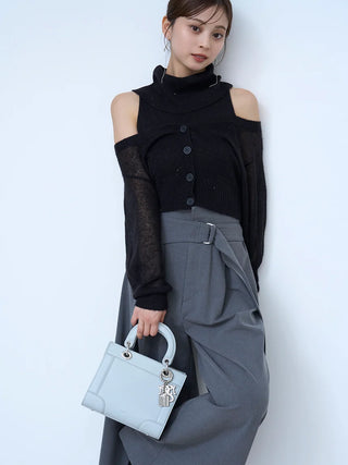 Belted Tuck Wide Pants