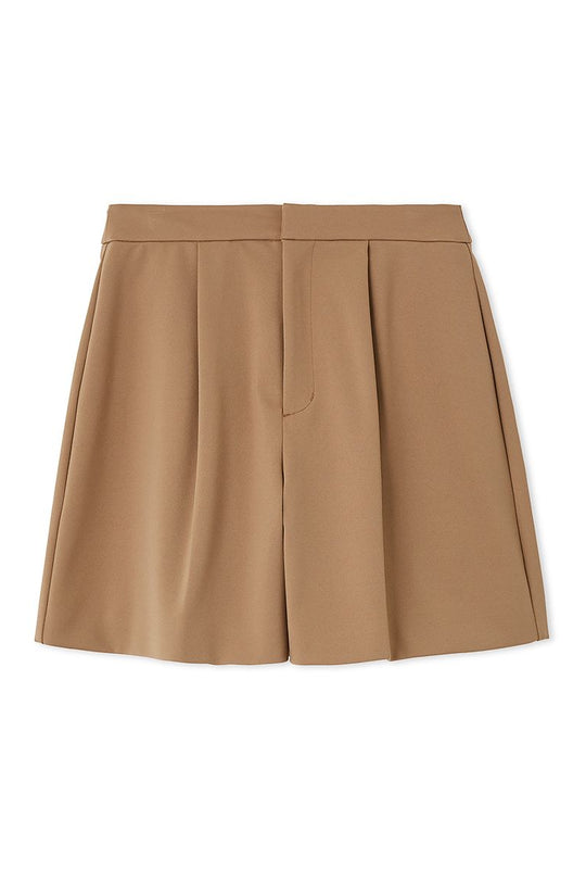 Structured Shorts in BROWN, Premium Fashionable Women's Shorts at SNIDEL USA.