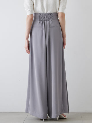 High-Waisted Pleated Palazzo Pants