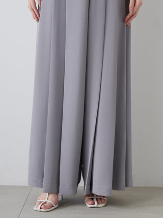 High-Waisted Pleated Palazzo Pants