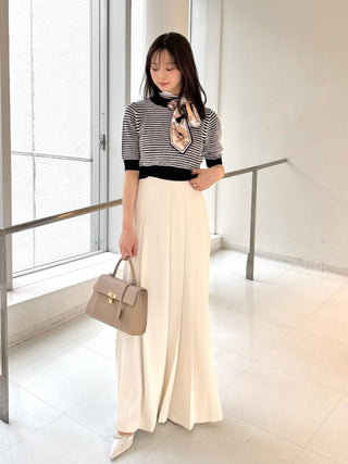 High-Waisted Pleated Palazzo Pants