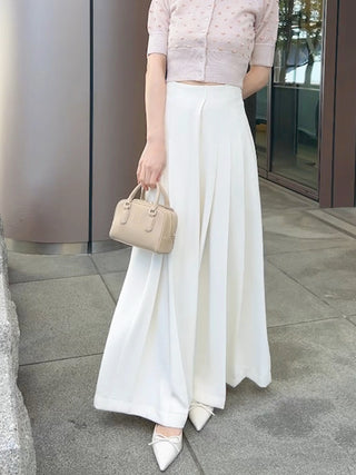 High-Waisted Pleated Palazzo Pants