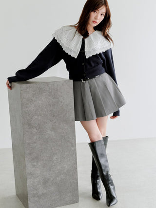 Layered Design Pleated Skort