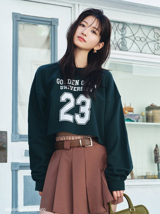 Layered Design Pleated Skort