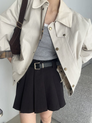 Layered Design Pleated Skort