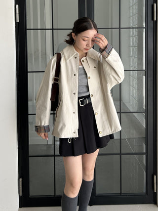 Layered Design Pleated Skort