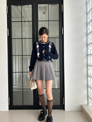 Layered Design Pleated Skort