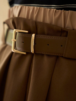 Layered Design Pleated Skort