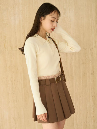 Layered Design Pleated Skort