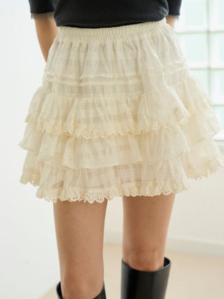 Ruffle Tiered Skort
