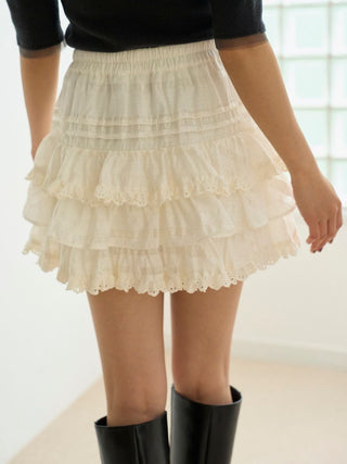 Ruffle Tiered Skort