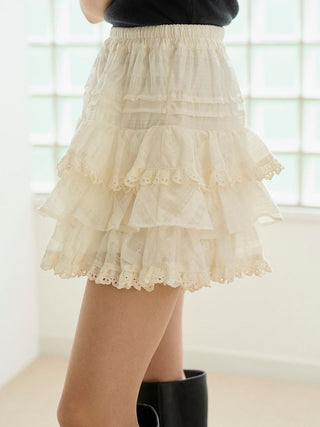 Ruffle Tiered Skort