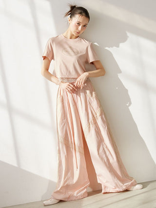 【Chacott】Nylon Lace Pants