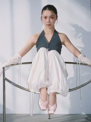 【Chacott】Nylon Lace Pants
