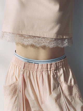 【Chacott】Nylon Lace Pants