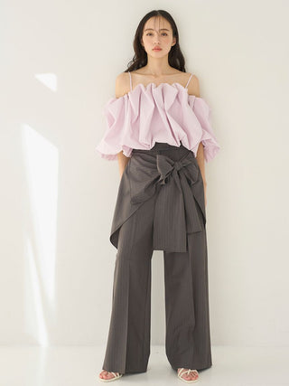 Ribbon 2-Way Design Pants