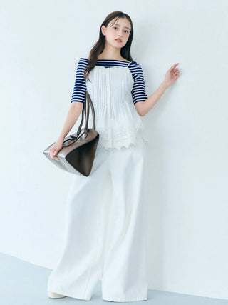 [Kuroki Denim] High-Rise Wide-Leg Jeans