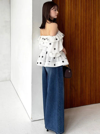 [Kuroki Denim] High-Rise Wide-Leg Jeans