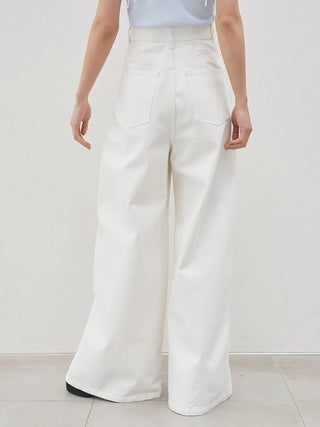 [Kuroki Denim] High-Rise Wide-Leg Jeans
