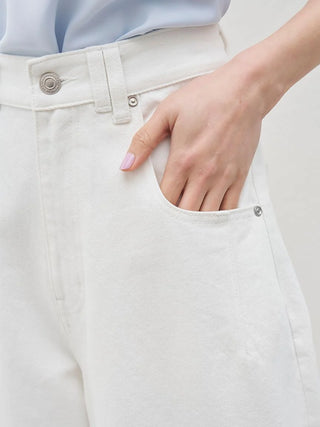 [Kuroki Denim] High-Rise Wide-Leg Jeans