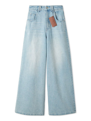 [Kuroki Denim] High-Rise Wide-Leg Jeans