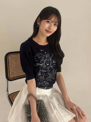 Pleated Belted Skort
