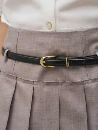 Pleated Belted Skort