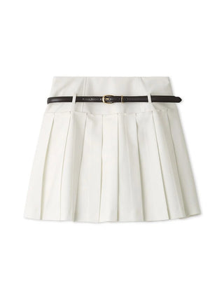 Pleated Belted Skort