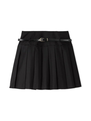 Pleated Belted Skort