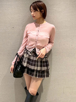 Belted Tiered Skort