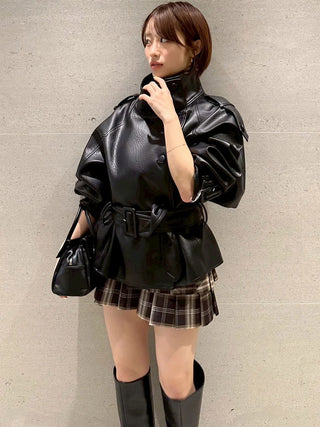 Belted Tiered Skort