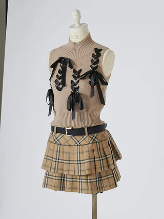 Belted Tiered Skort