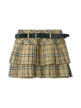 Belted Tiered Skort